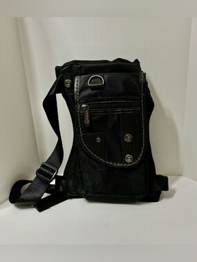 Black Men's Sling Belt Bag - Secure Everyday Carry